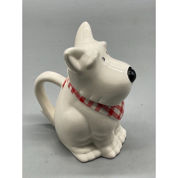 MSRF inc. cup scotty dog lid handle bandana glass red white black length 7" READ - Picture 2 of 9